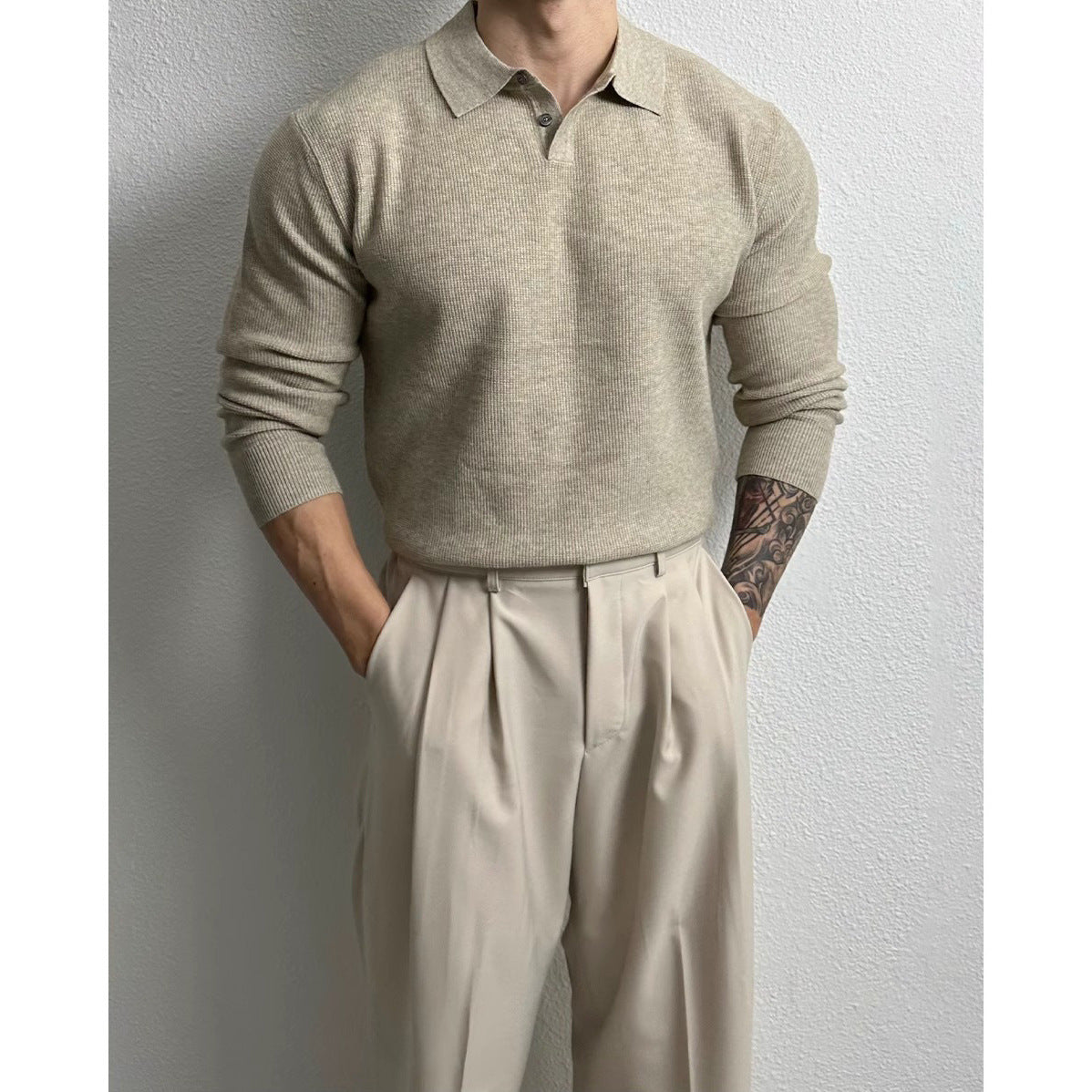 Mens British-style Business Slim-fit Sweater