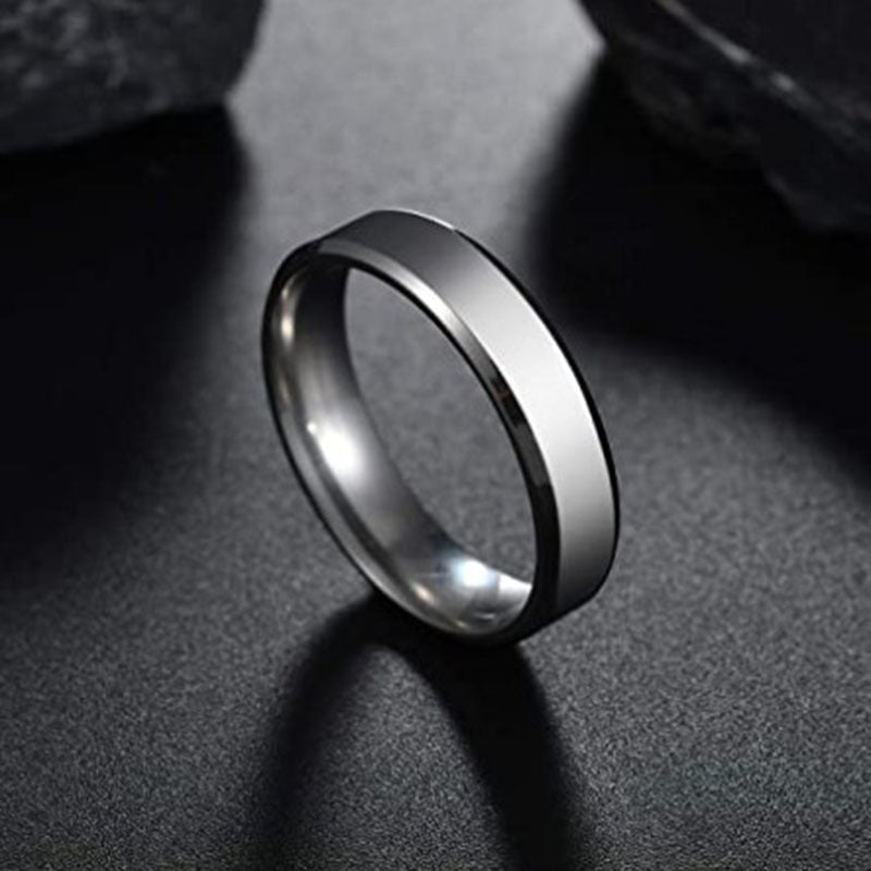 Stainless Steel Ring for unisex Fashion Gold Color Finger Rings Wedding Band Jewelry Gift