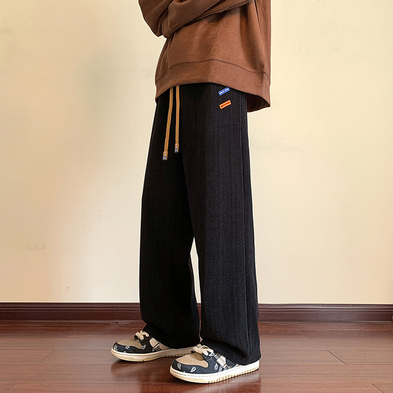 Mens Plush Warm Pants For Winter Thermal Loungewear With Soft Plush Lining And Stretchy Fabric