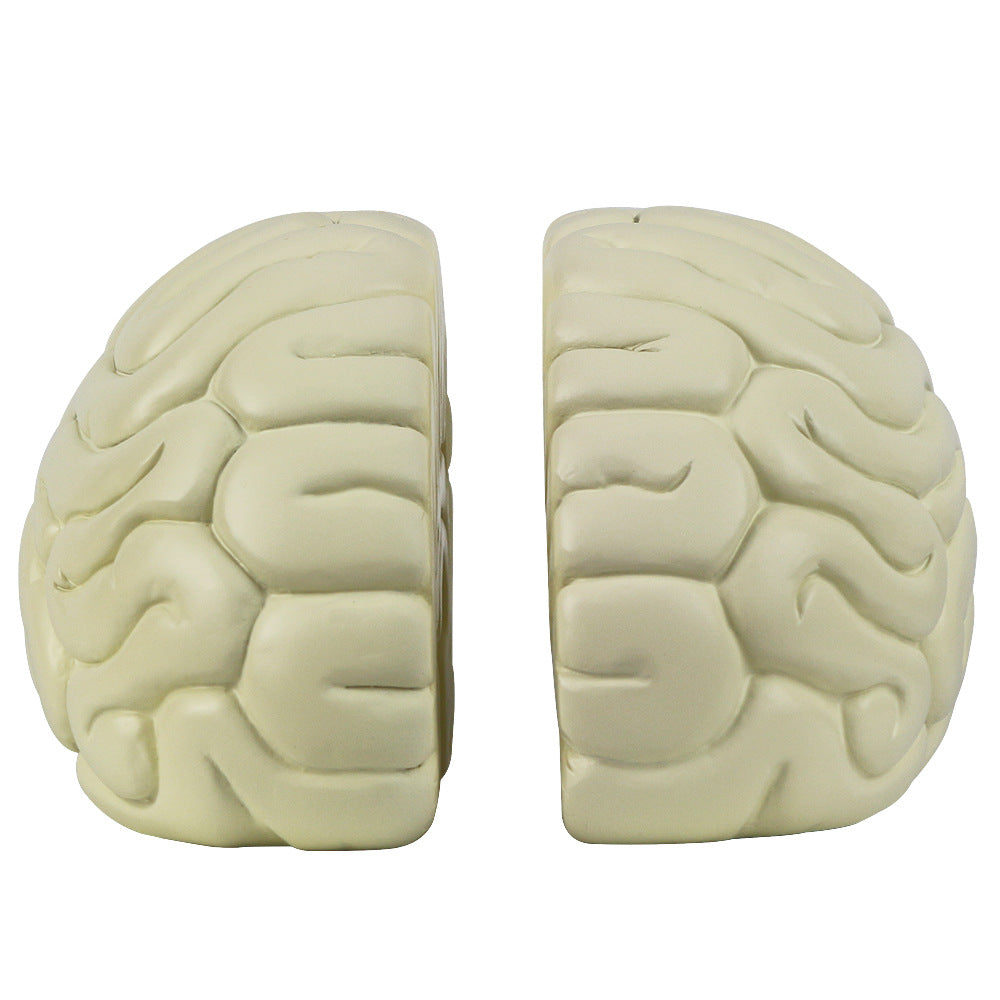 Book Brain Resin Crafted Office Decoration