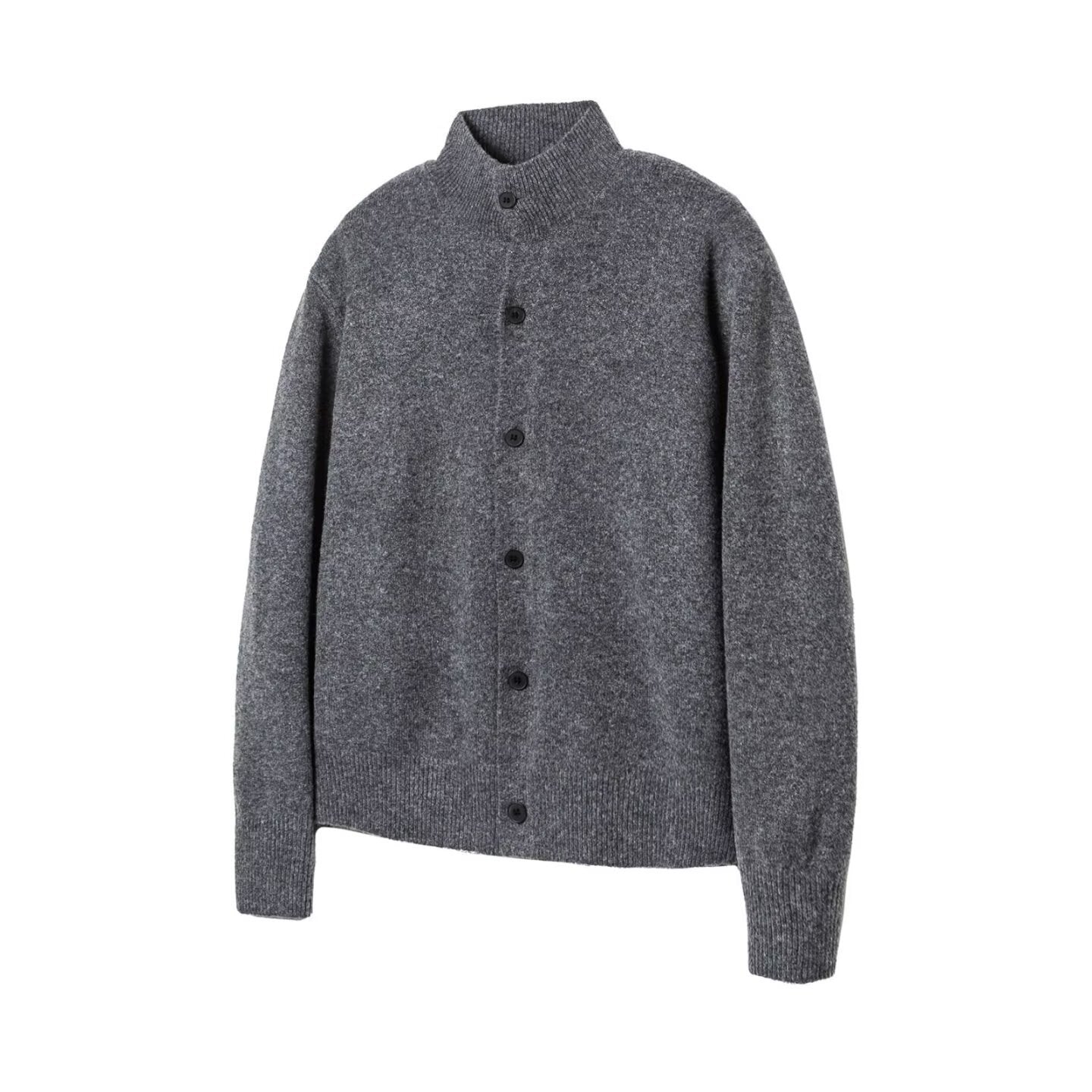 Mens Casual Halfcollar Buttonup Cardigan Sweater
