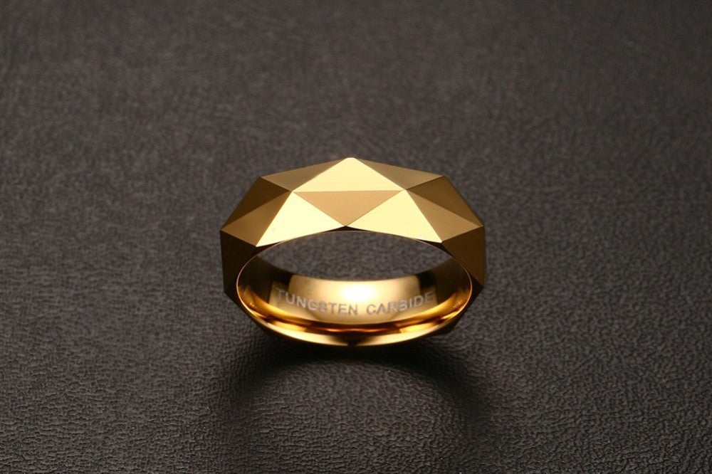 Tungsten steel diamond ring