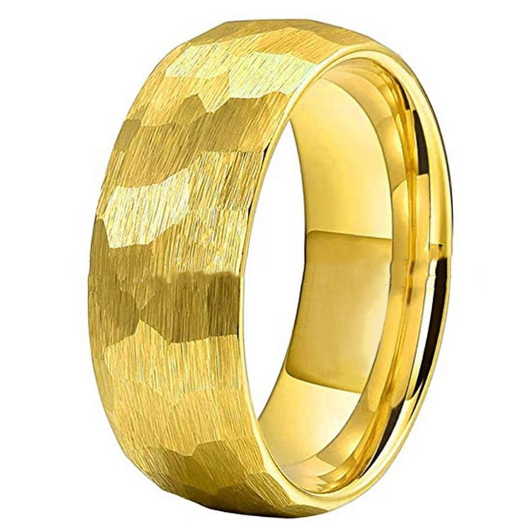 Tungsten Steel Ring Matte Rose Gold Fashion Men