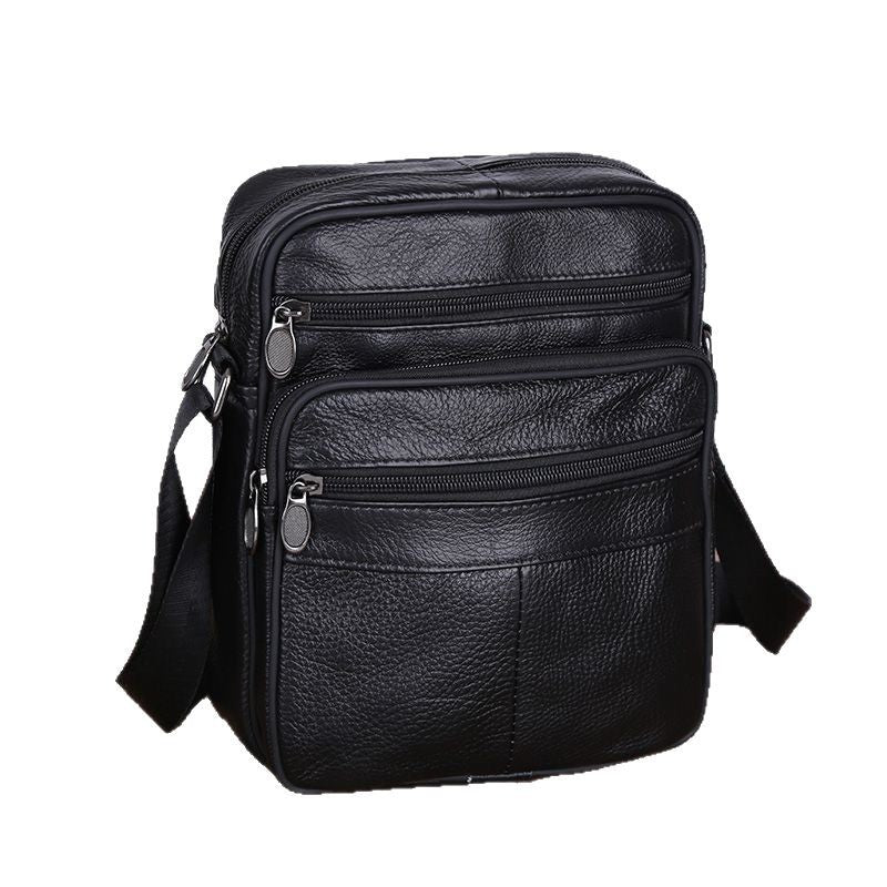 Mens Leather Shoulder Bag Casual And Stylish Crossbody Design