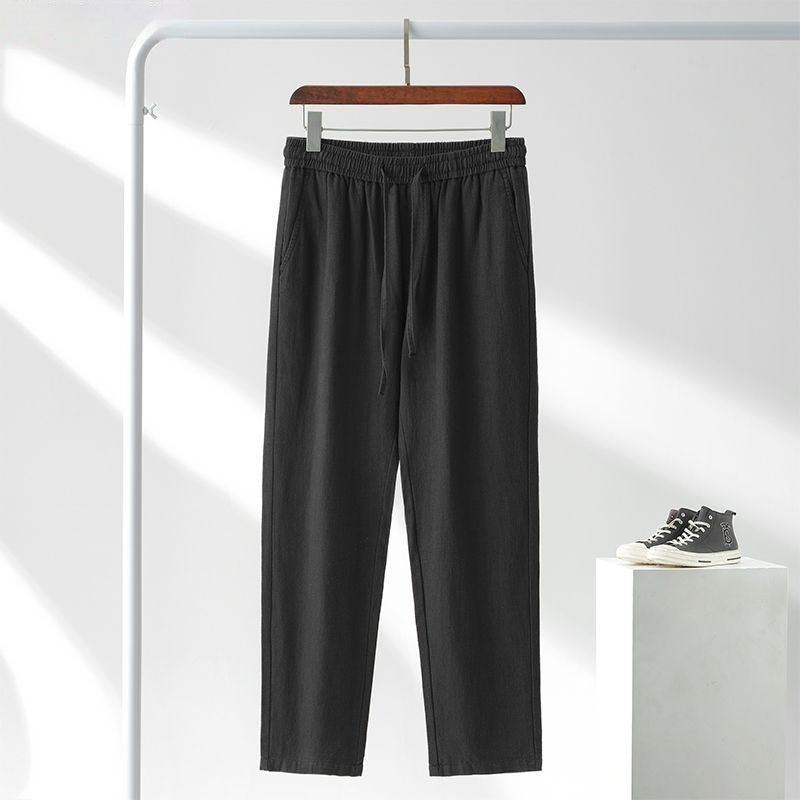 Japanese-style Linen Casual Pants For Men