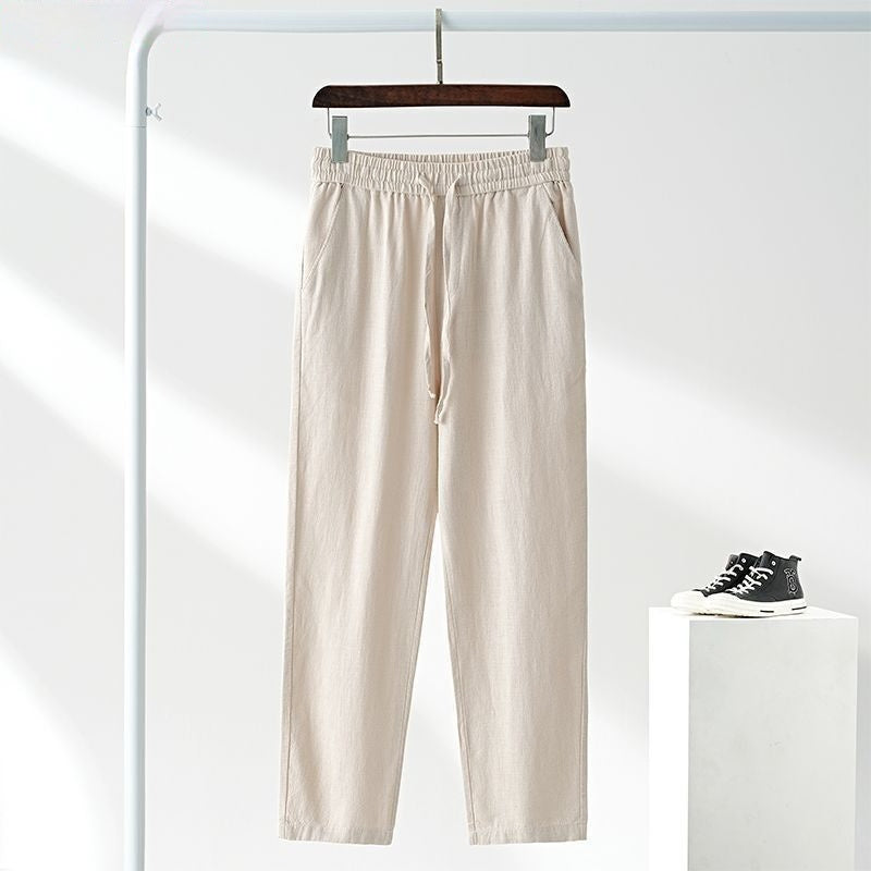 Japanese-style Linen Casual Pants For Men