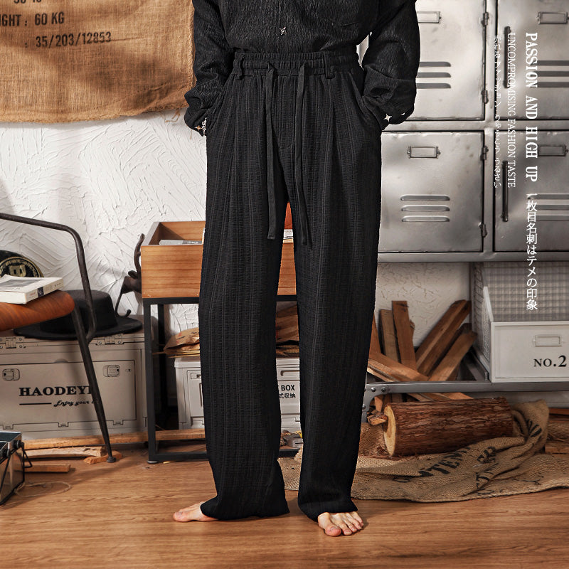 Japanese Retro Wide Leg Casual Pants For Men