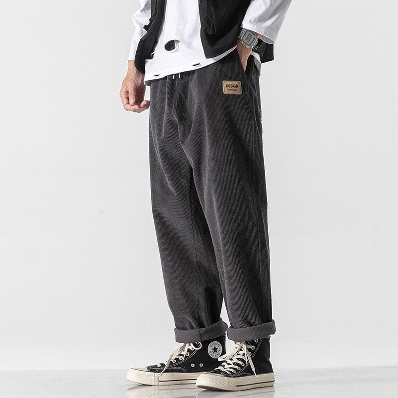 Loose Straight Sports Pants Autumn And Winter Men