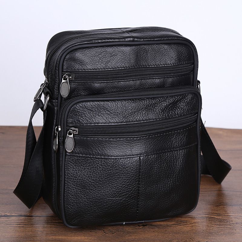 Mens Leather Shoulder Bag Casual And Stylish Crossbody Design
