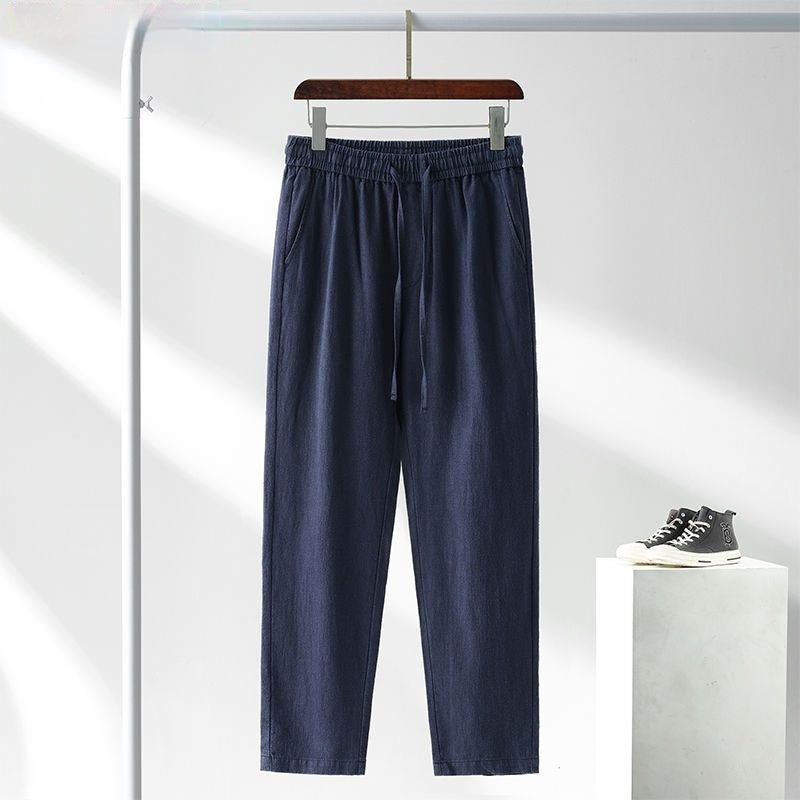 Japanese-style Linen Casual Pants For Men