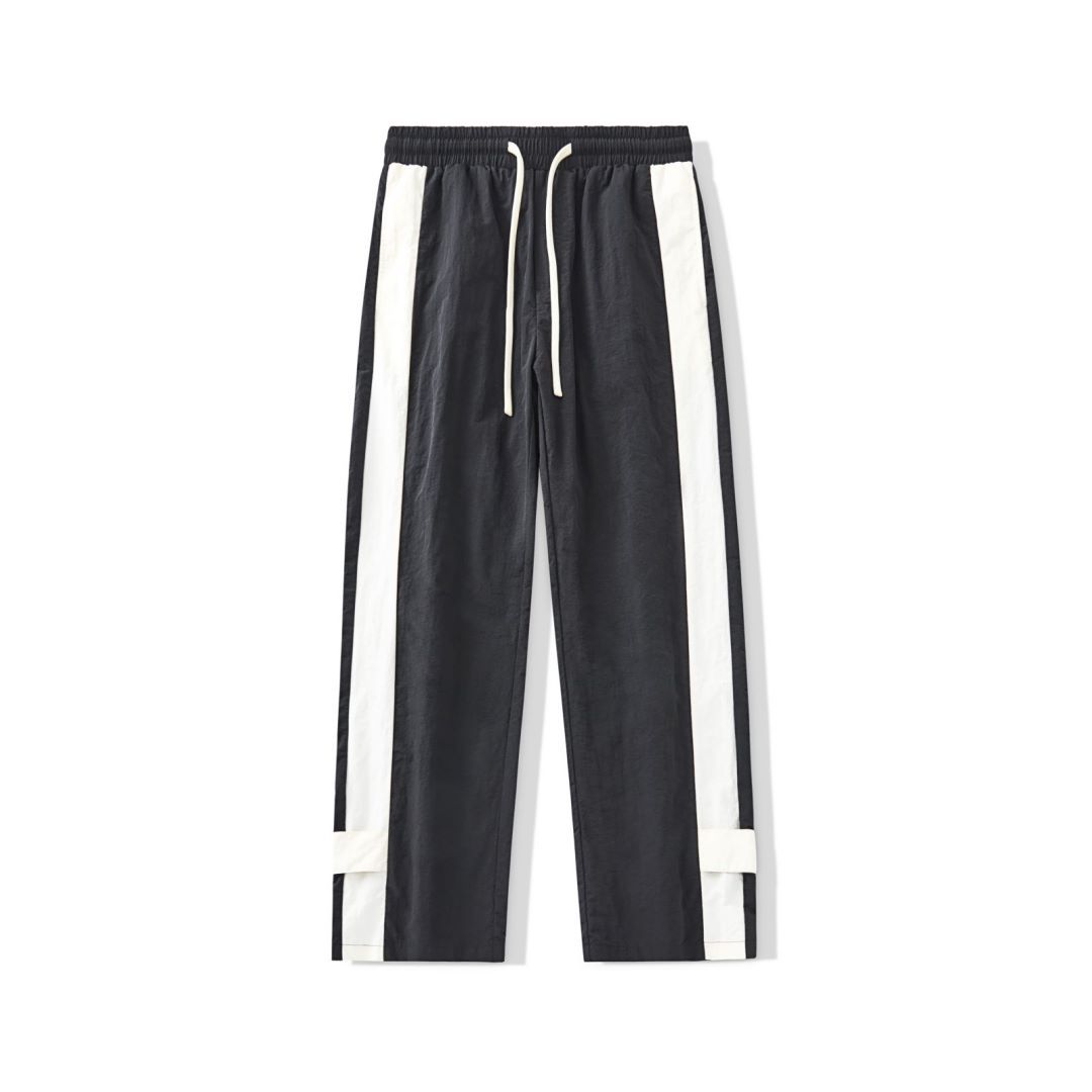 American High Street Striped Breasted Casual Pants Men