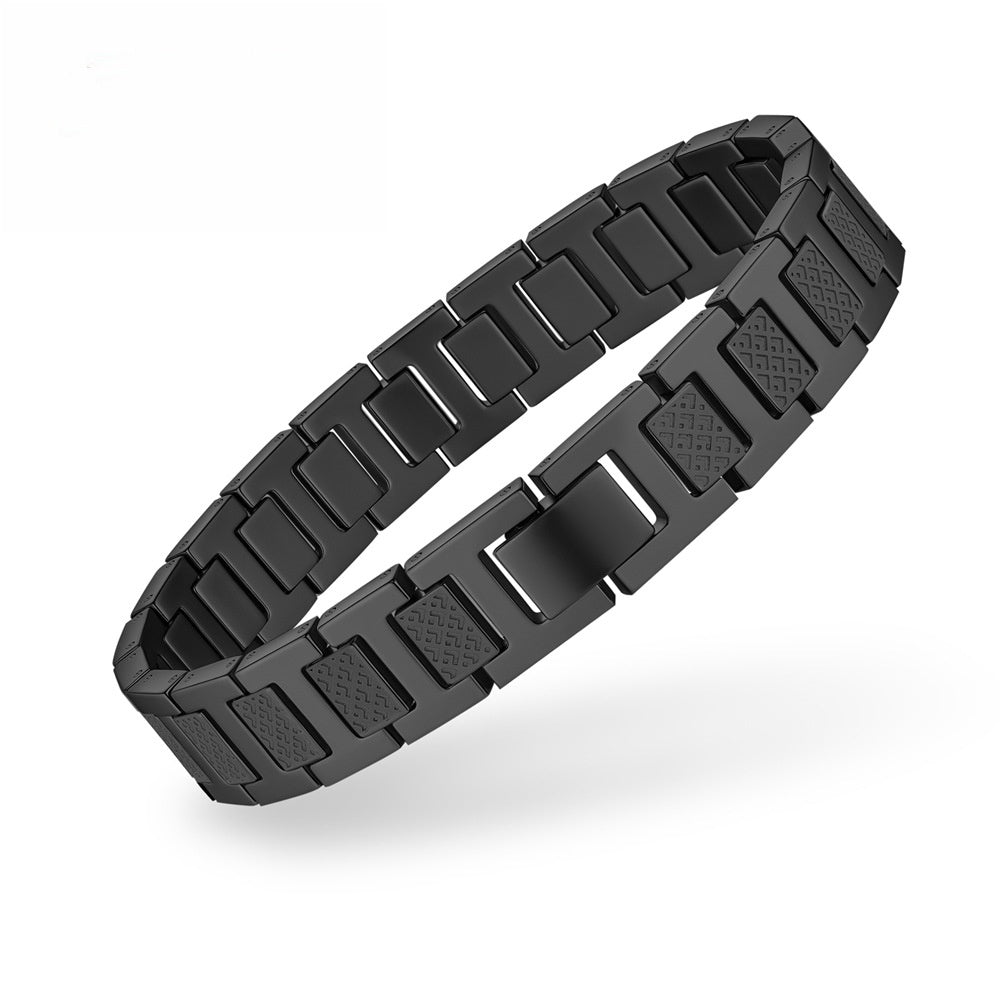 Advanced Patterned Germanium Stone Magnetic Therapy Bracelet