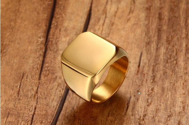 Simple flat face ring