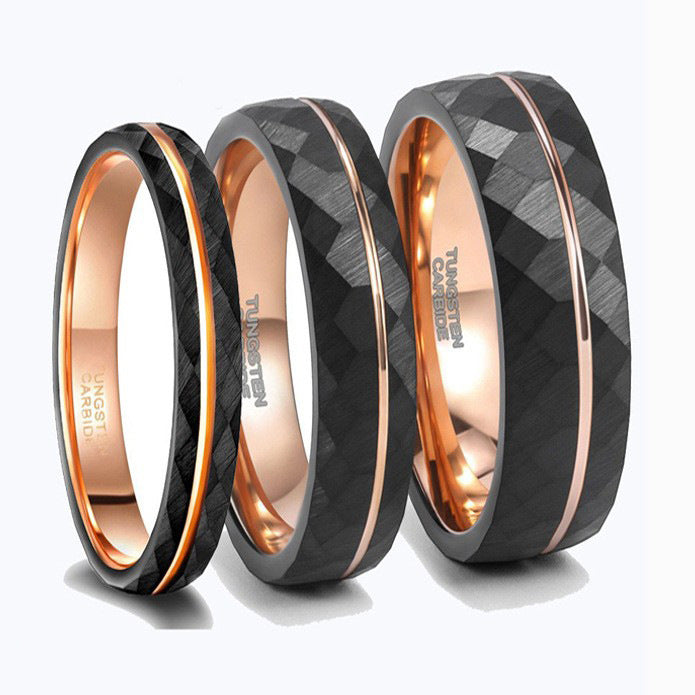 Fashion Simple Men's Women's Tungsten Steel Ring