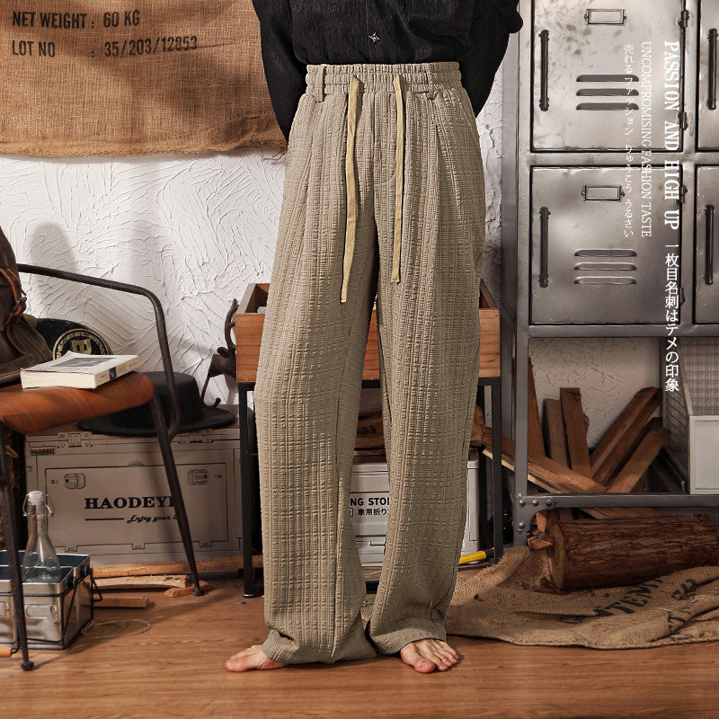 Japanese Retro Wide Leg Casual Pants For Men