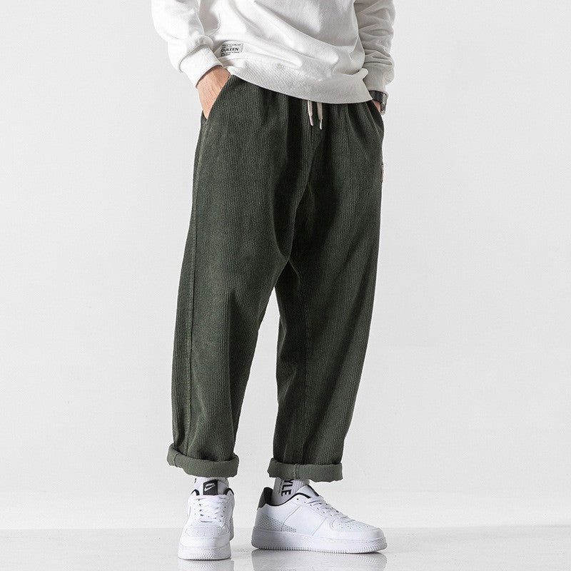 Loose Straight Sports Pants Autumn And Winter Men
