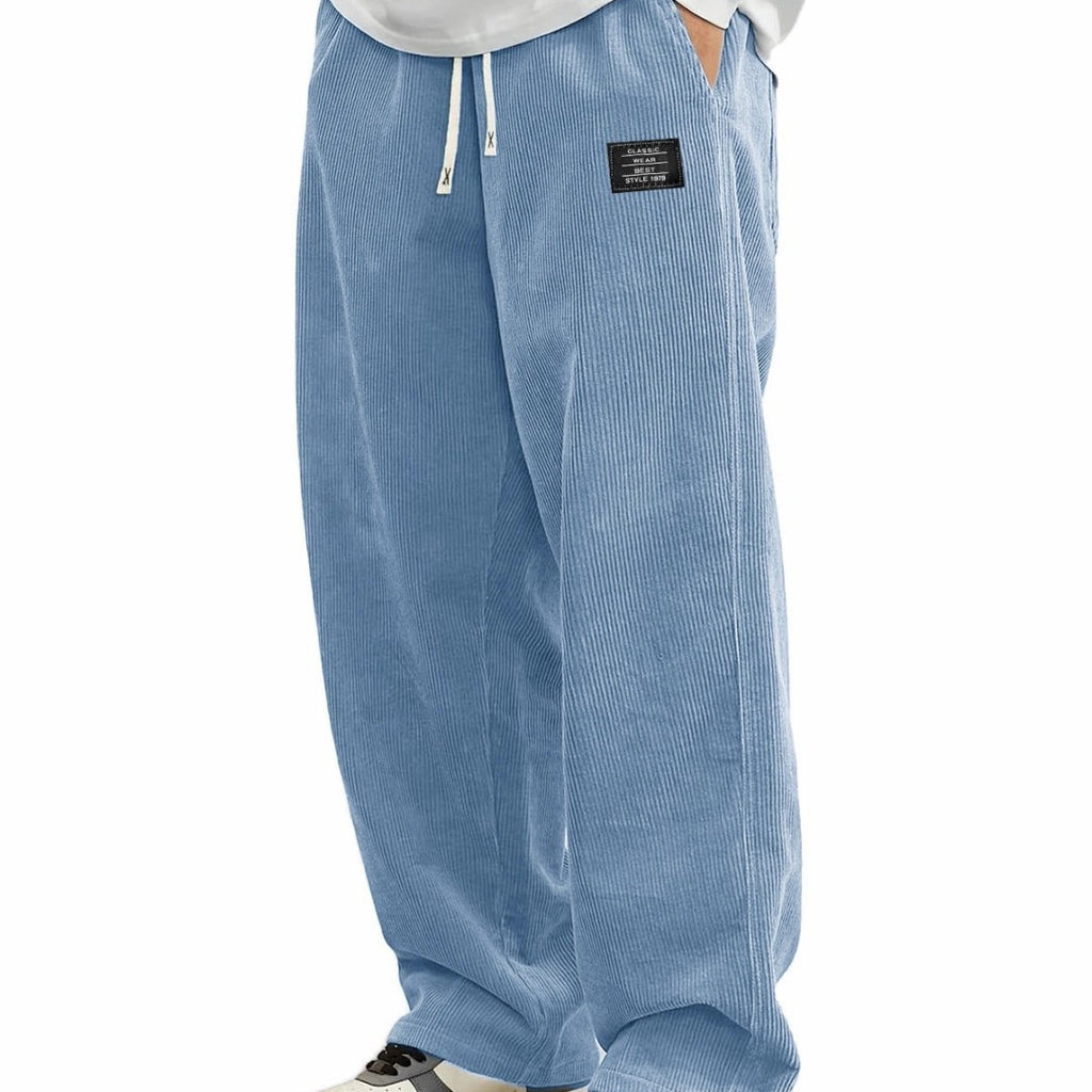 Mens Relaxed-fit Corduroy Casual Pants