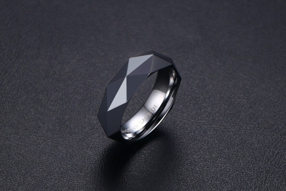 Tungsten steel diamond ring