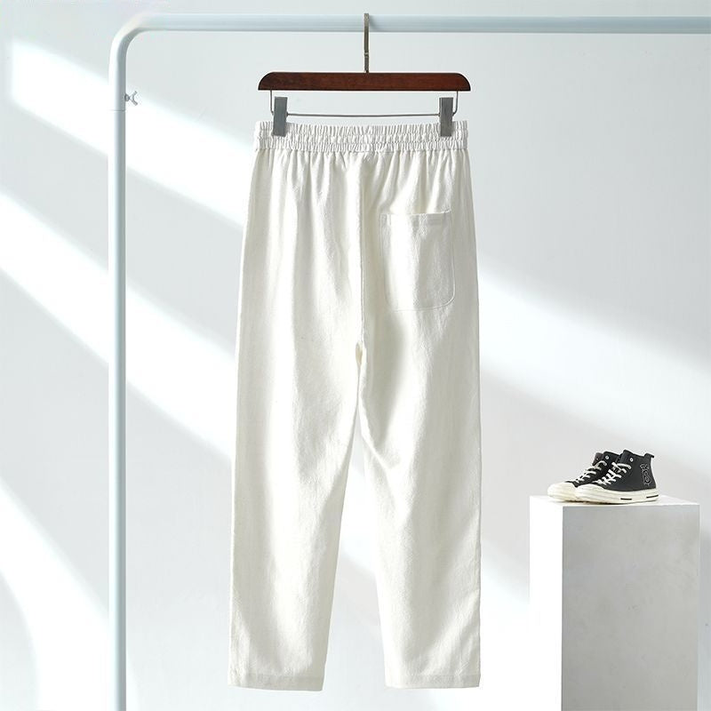 Japanese-style Linen Casual Pants For Men