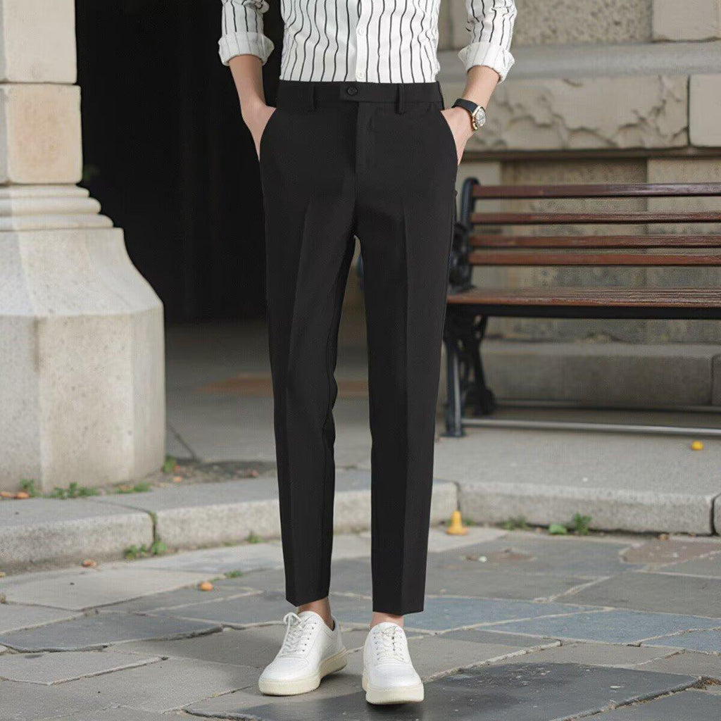 Korean Casual Ankle-length Suit Pants Men