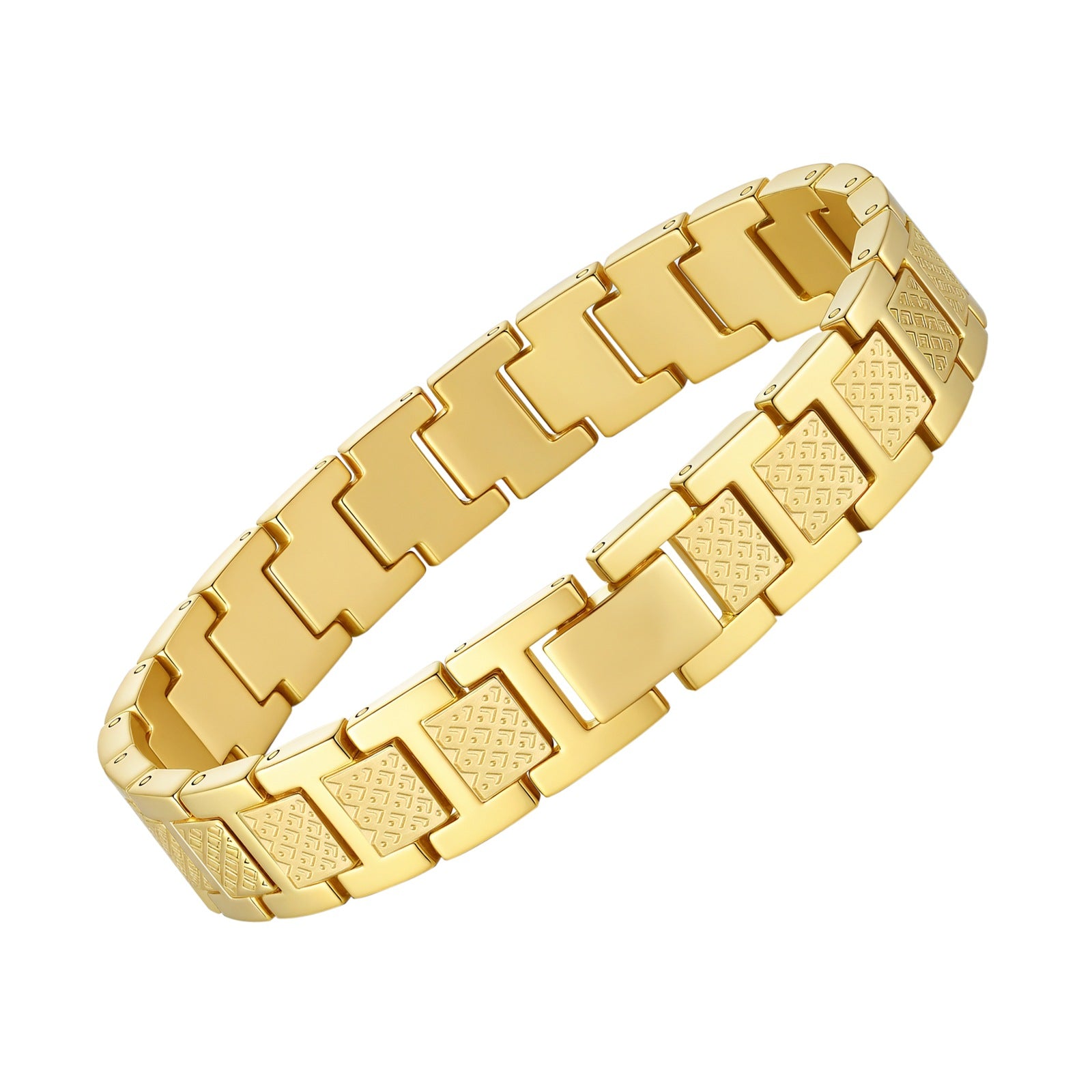 Advanced Patterned Germanium Stone Magnetic Therapy Bracelet