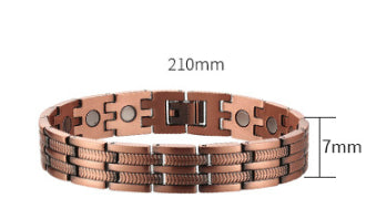 Fashionable Magnetic Energy Red Copper Bracelet Unisex Magnetic Red Copper Bracelet