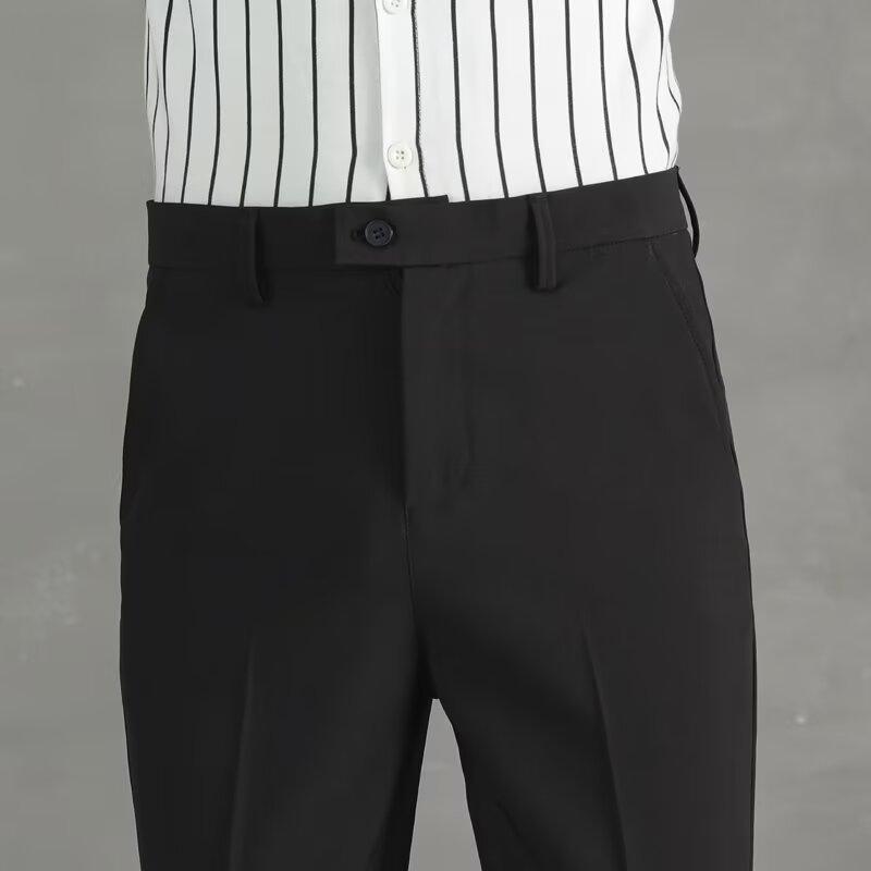 Korean Casual Ankle-length Suit Pants Men