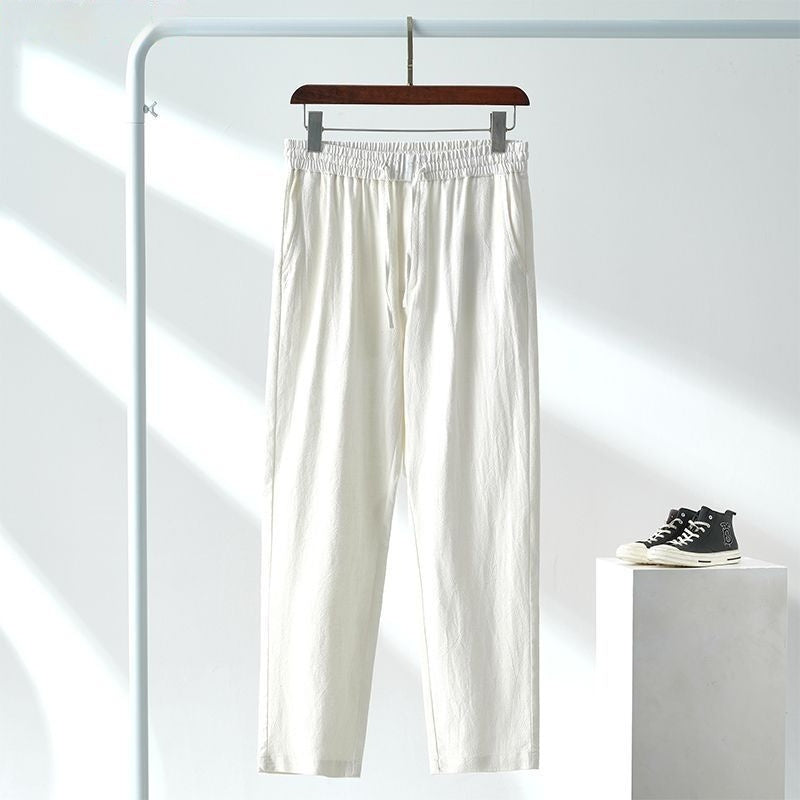 Japanese-style Linen Casual Pants For Men