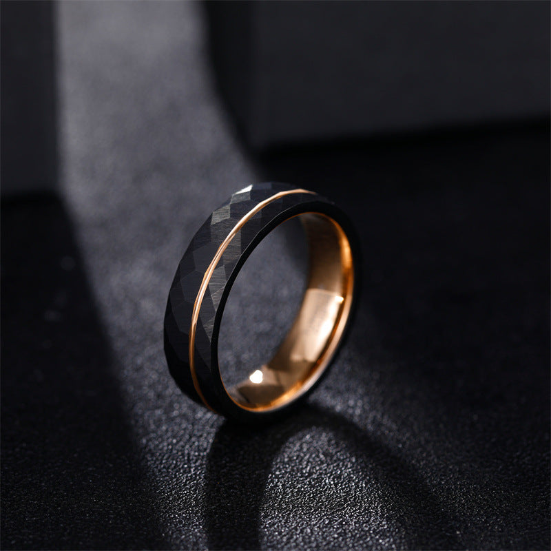 Fashion Simple Men's Women's Tungsten Steel Ring