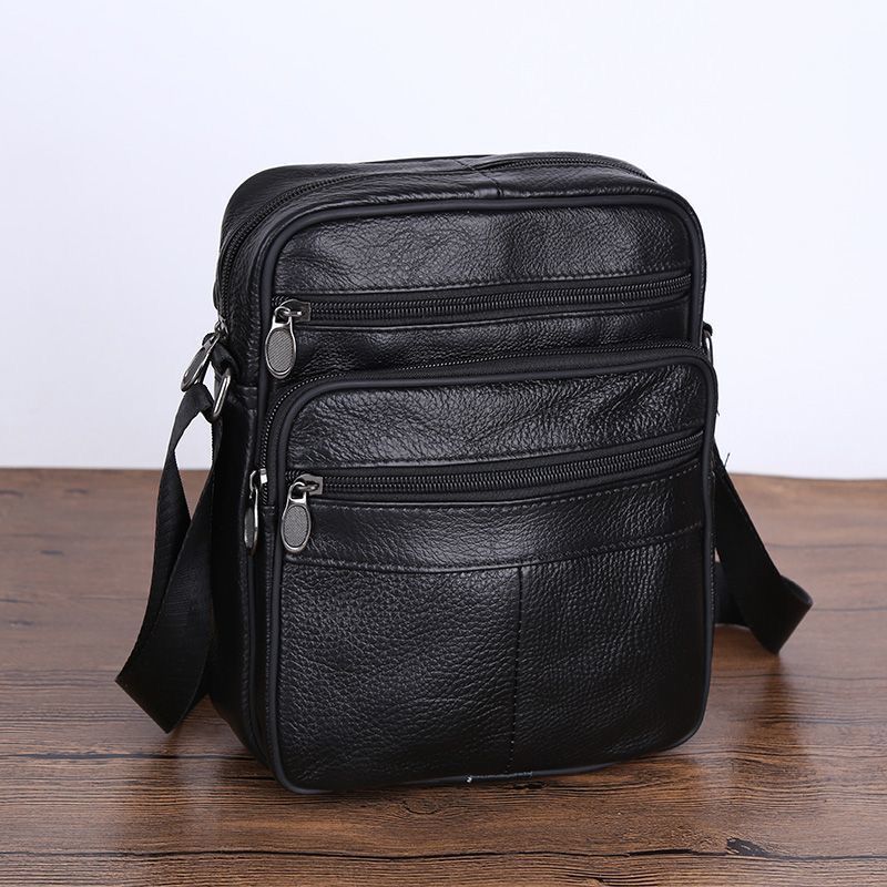 Mens Leather Shoulder Bag Casual And Stylish Crossbody Design