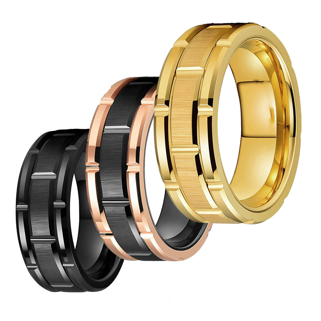 Fashionable  Minimalist  And Trendy Tungsten Steel Ring