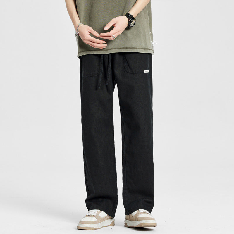 New Ramie Fabric Casual Pants For Men