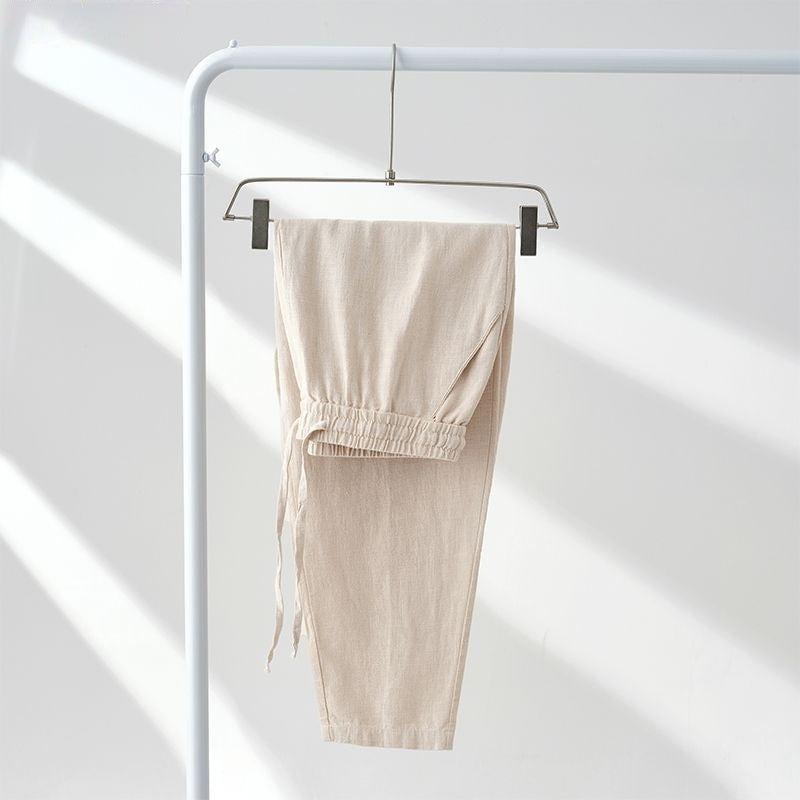Japanese-style Linen Casual Pants For Men