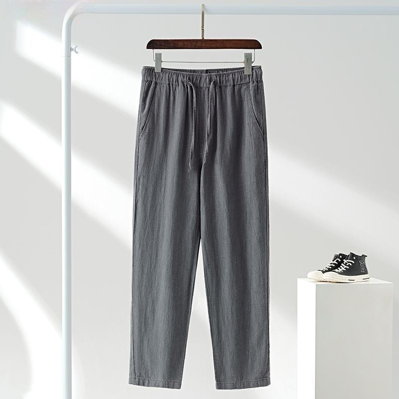 Japanese-style Linen Casual Pants For Men