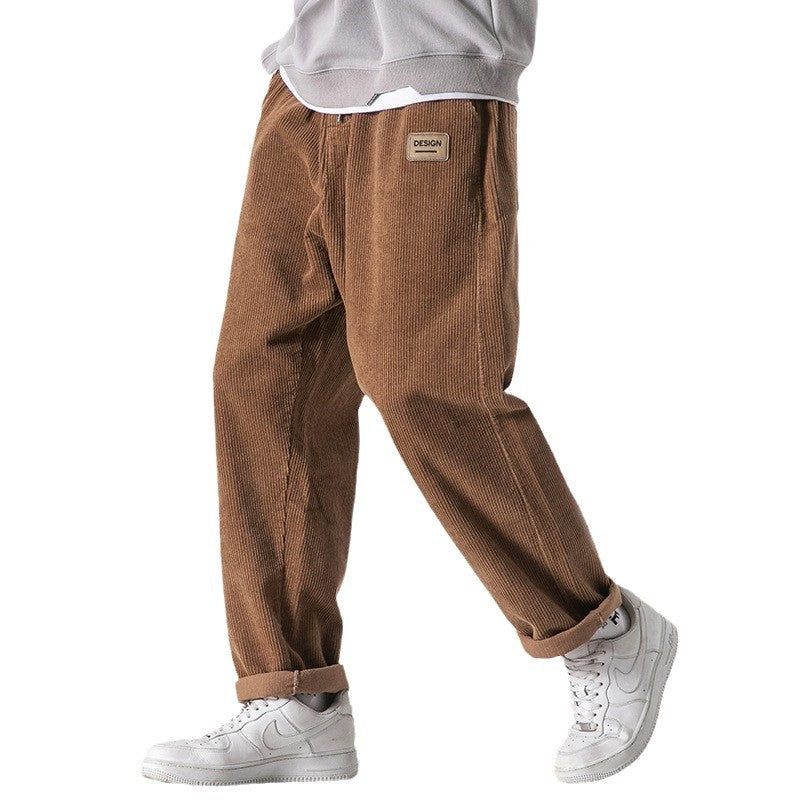 Loose Straight Sports Pants Autumn And Winter Men