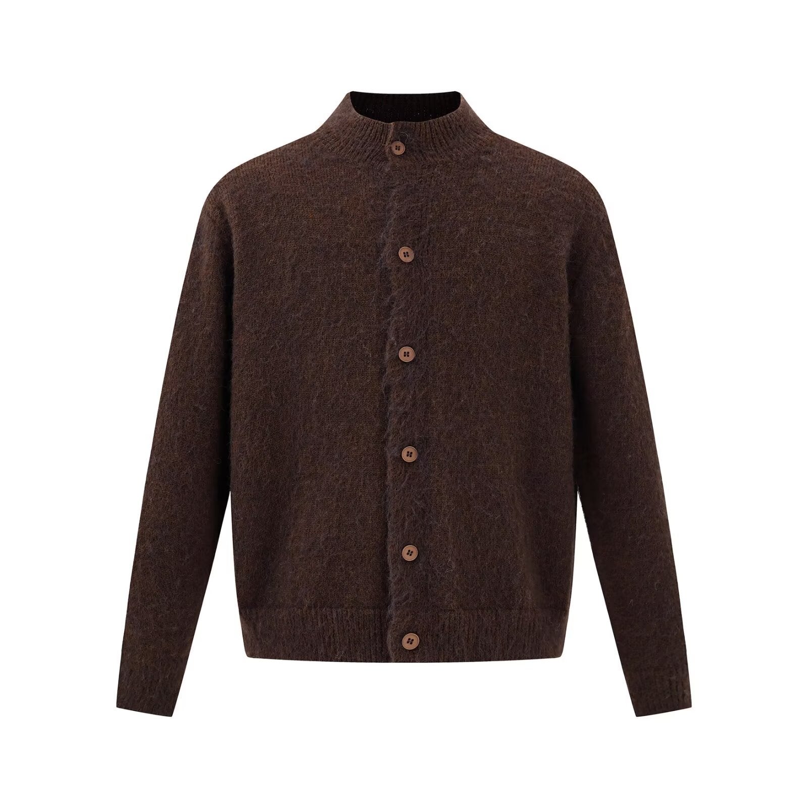 Mens Casual Halfcollar Buttonup Cardigan Sweater