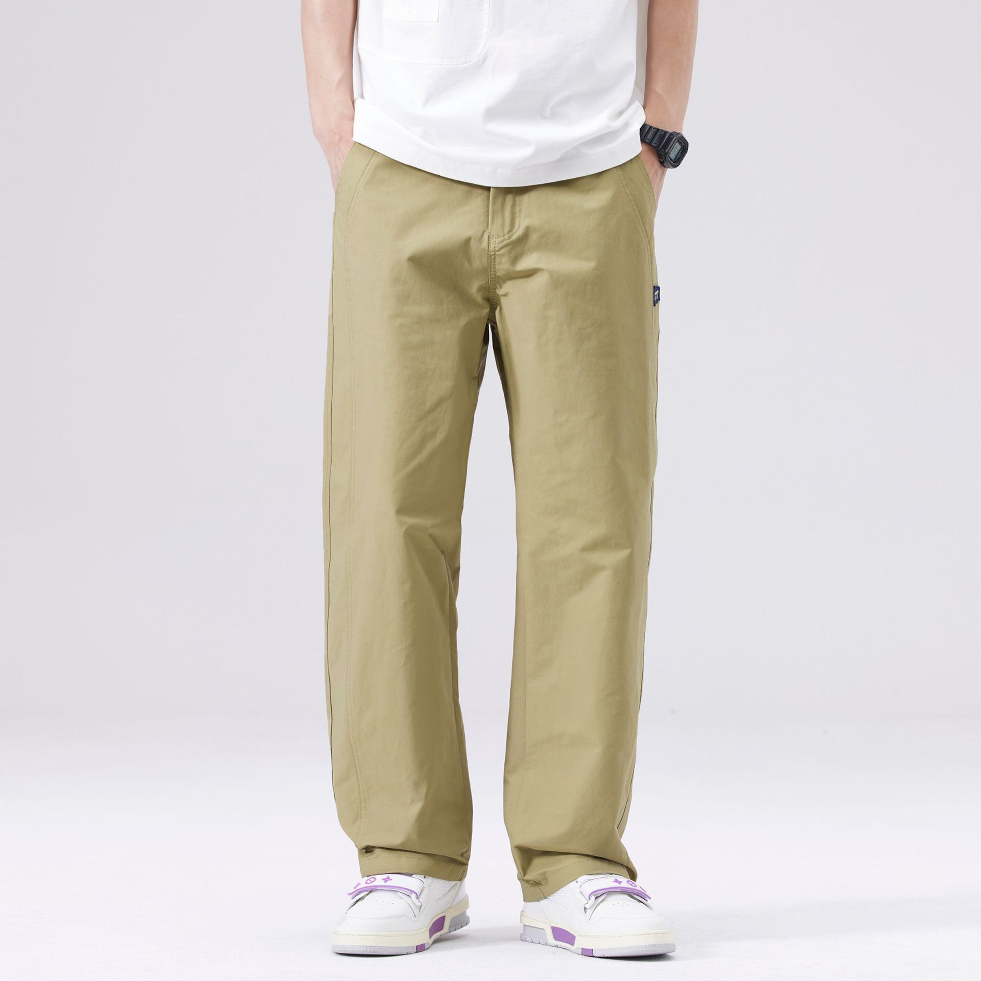 Fashion Personality New Straight Casual Pants Men