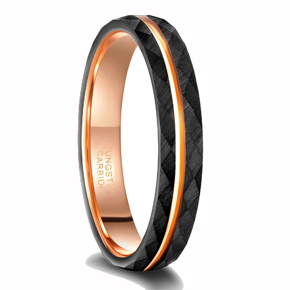 Fashion Simple Men's Women's Tungsten Steel Ring