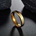 Stainless Steel Ring for unisex Fashion Gold Color Finger Rings Wedding Band Jewelry Gift