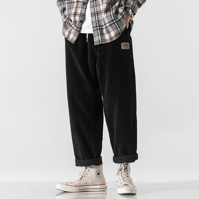 Loose Straight Sports Pants Autumn And Winter Men