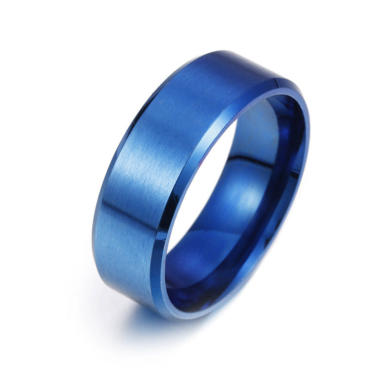 Men's Stainless Steel Matte Ring