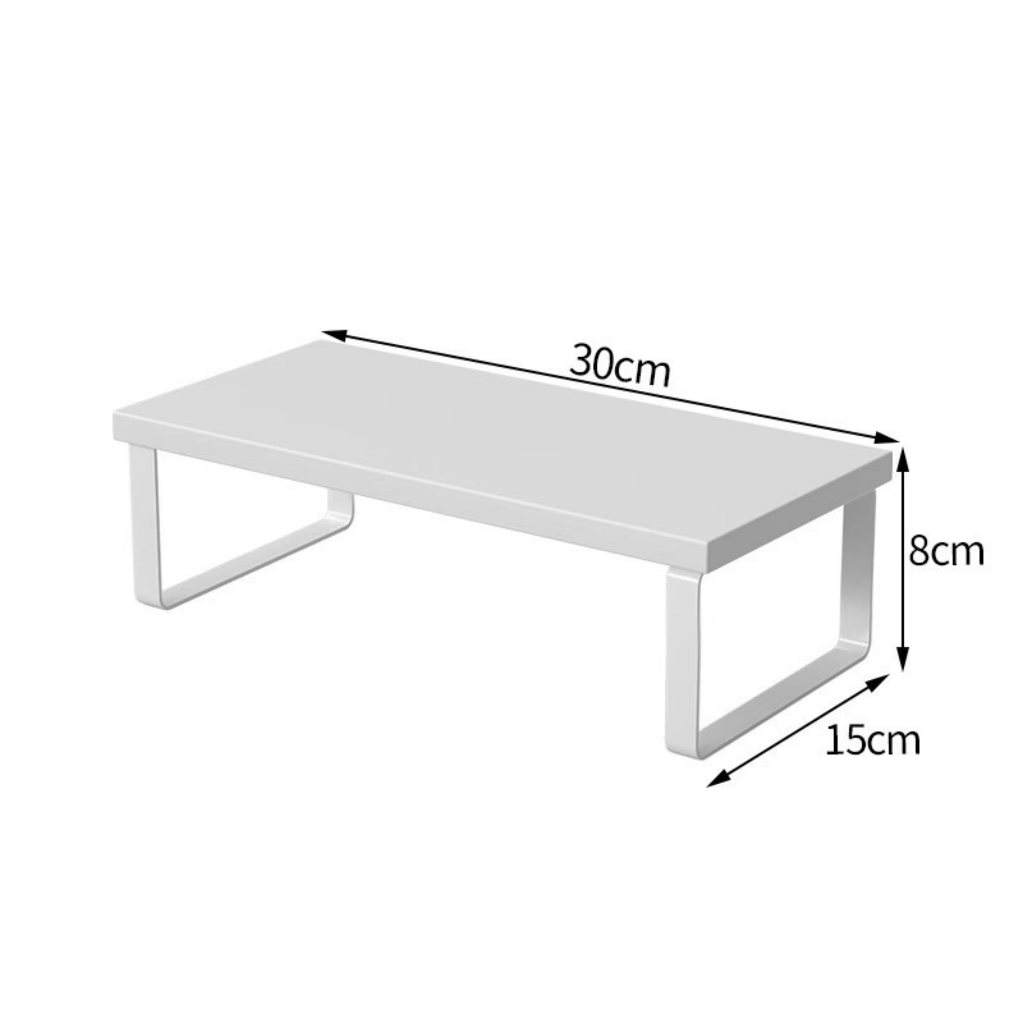 Desktop Computer Riser with Office Desktop Storage