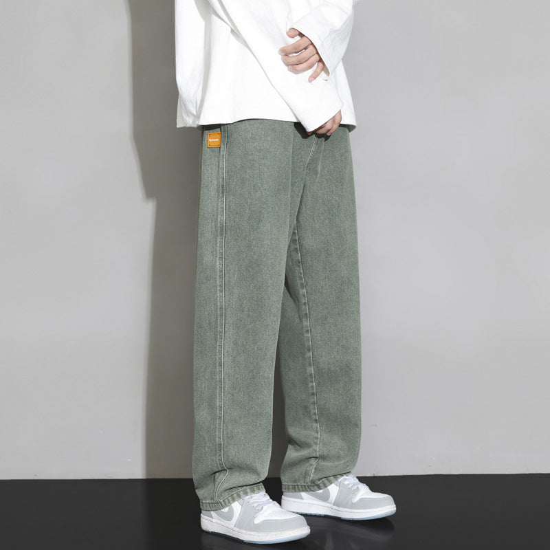 Loose-fit Straight-leg Mens Trousers