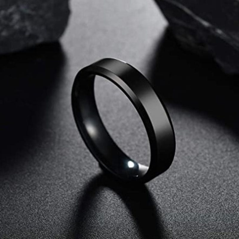 Stainless Steel Ring for unisex Fashion Gold Color Finger Rings Wedding Band Jewelry Gift