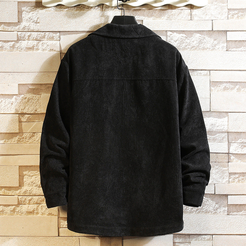 Corduroy Long Sleeve Jacket Men
